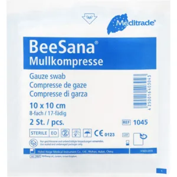 BeeSana® sterile Mullkompressen, 12-fach